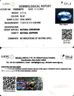 Load image into Gallery viewer, 3.11/CT Natural Blue Sapphire with Govt Lab Certificate-34410
