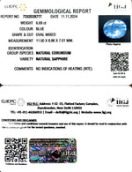 Load image into Gallery viewer, 6.69/CT Natural Blue Sapphire with Govt Lab Certificate-16650
