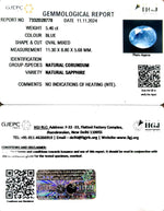 Load image into Gallery viewer, 5.46/CT Natural Blue Sapphire with Govt Lab Certificate-8991
