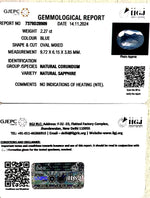 Load image into Gallery viewer, 2.27/CT Natural Blue Sapphire with Govt Lab Certificate-16650
