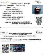 Load image into Gallery viewer, 3.11/CT Natural Cabochon Ruby with Govt. Lab Certificate-1665
