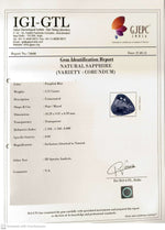 Load image into Gallery viewer, 5.51/CT Natural Purple Sapphire with Govt. Lab Certificate-74600