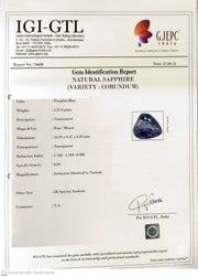 5.51/CT Natural Purple Sapphire with Govt. Lab Certificate-74600