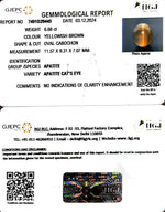 Load image into Gallery viewer, 6.68/CT Natural Apatite Cat's Eye With Govt. Lab Certificate-7491D29445