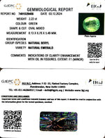 Load image into Gallery viewer, 2.22/CT Natural Panna Stone with Govt. Lab Certificate-8991
