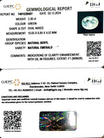 Load image into Gallery viewer, 2.30/CT Natural Panna Stone with Govt. Lab Certificate-6771
