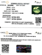 Load image into Gallery viewer, 2.22/CT Natural Panna Stone with Govt. Lab Certificate-6771
