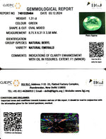 Load image into Gallery viewer, 1.31/CT Natural Panna Stone with Govt. Lab Certificate-12210
