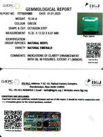 Load image into Gallery viewer, 10.34/CT Natural Panna Stone with Govt. Lab Certificate-16650
