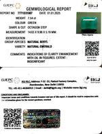Load image into Gallery viewer, 7.54/CT Natural Panna Stone with Govt. Lab Certificate-4551
