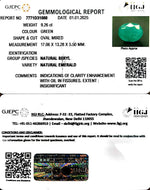 Load image into Gallery viewer, 9.26/CT Natural Panna Stone with Govt. Lab Certificate-6771
