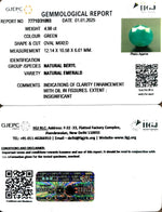 Load image into Gallery viewer, 4.98/CT Natural Panna Stone with Govt. Lab Certificate-6771
