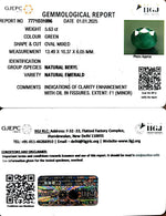 Load image into Gallery viewer, 5.63/CT Natural Panna Stone with Govt. Lab Certificate-8991
