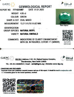 Load image into Gallery viewer, 4.95/CT Natural Panna Stone with Govt. Lab Certificate-6771
