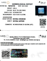 Load image into Gallery viewer, 6.69/CT Natural Blue Sapphire with Govt Lab Certificate-4551
