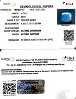 Load image into Gallery viewer, 4.02/CT Natural Blue Sapphire with Govt Lab Certificate-4551

