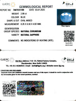 Load image into Gallery viewer, 2.99/CT Natural Blue Sapphire with Govt Lab Certificate-4551
