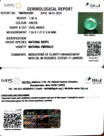 Load image into Gallery viewer, 1.36/CT Natural Panna Stone with Govt. Lab Certificate-12210
