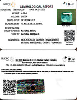 Load image into Gallery viewer, 4.09/CT Natural Panna Stone with Govt. Lab Certificate-12210
