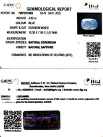 Load image into Gallery viewer, 4.92/CT Natural Blue Sapphire with Govt Lab Certificate-4551

