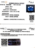 Load image into Gallery viewer, 2.90/CT Natural Blue Sapphire with Govt Lab Certificate-6771
