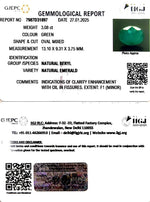 Load image into Gallery viewer, 3.08/CT Natural Panna Stone with Govt. Lab Certificate-8991
