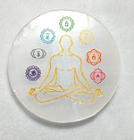 Load image into Gallery viewer, 7 Chakra Selenite Charging Plate (1)
