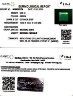 Load image into Gallery viewer, 5.83/CT Natural Panna Stone with Govt. Lab Certificate (2331)
