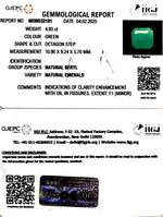 Load image into Gallery viewer, 4.93/CT Natural Panna Stone with Govt. Lab Certificate (3441)
