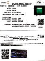 Load image into Gallery viewer, 4.83/CT Natural Panna Stone with Govt. Lab Certificate (3441)
