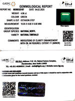 Load image into Gallery viewer, 4.96/CT Natural Panna Stone with Govt. Lab Certificate (3441)
