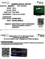 Load image into Gallery viewer, 4.83/CT Natural Panna Stone with Govt. Lab Certificate (34410)
