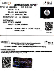 0.53/Cents Natural Diamond with Govt. Lab Certificate-160000