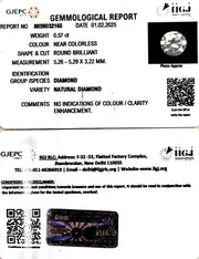 0.57/Cents Natural Diamond with Govt. Lab Certificate-160000
