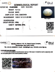 10.13/CT Natural Opal with Govt. Lab Certificate