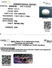 10.31/CT Natural Opal with Govt. Lab Certificate