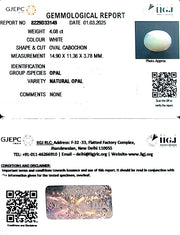 4.08/CT Natural Opal with Govt. Lab Certificate