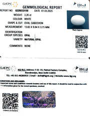 3.20/CT Natural Opal with Govt. Lab Certificate