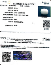 3.15/CT Natural Opal with Govt. Lab Certificate