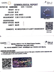 4.01/CT Natural Iolite With Govt. Lab Certificate