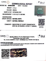Load image into Gallery viewer, 3.13/CT Natural Panna Stone with Govt. Lab Certificate (34410)
