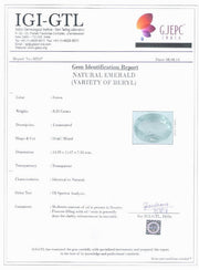 8.20/CT Natural Panna Stone with Govt. Lab Certificate (56610)