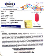 Load image into Gallery viewer, 5.4/CT Natural Certified Red Coral Gemstone -826215