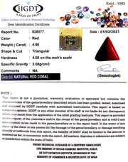 4.90/CT Natural Red Coral With Govt. Lab Certificate
