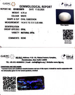 Load image into Gallery viewer, 4.76/CT Natural Opal with Govt. Lab Certificate
