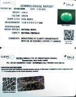 Load image into Gallery viewer, 4.94/CT Natural Panna Stone with Govt. Lab Certificate
