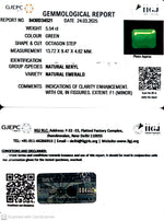 Load image into Gallery viewer, 5.54/CT Natural Panna Stone with Govt. Lab Certificate
