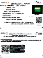 Load image into Gallery viewer, 5.62/CT Natural Panna Stone with Govt. Lab Certificate
