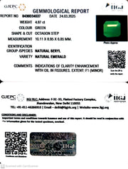 4.87/CT Natural Panna Stone with Govt. Lab Certificate
