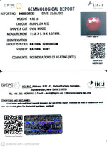 Load image into Gallery viewer, 4.66/CT Natural Ruby with Govt. Lab Certificate
